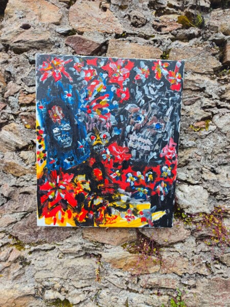 FALLEN FLOWERS — Original Acrylic Painting #41