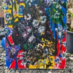 ONLY THE FLOWERS REMAIN — Original Acrylic Painting #40