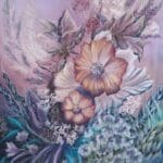 Close‑up view of the Dreamy Petals soft pastel artwork.