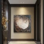 “Walking in the Fairyfort” 90cms x 90cm statement painting