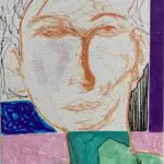 Original Irish Drawing - Irish Art Figurative Art - "The Teenager" A4 Mounted