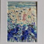 Original Drawing on Paper – Beach Art Irish Art - "Wave Catching" A4 Mounted