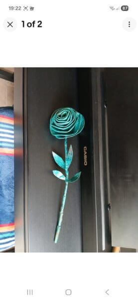 Copper patena rose