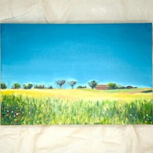 Yellow Field at Noon 20x30cm