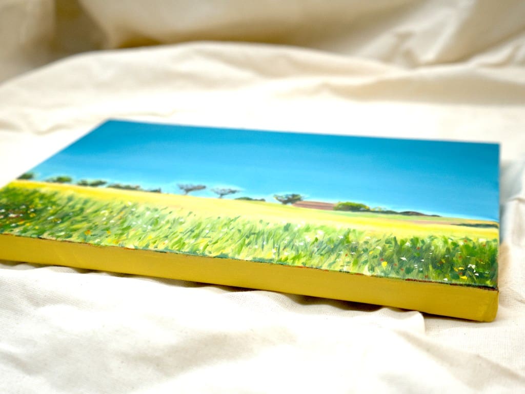Yellow Field at Noon 20x30cm - Image 6