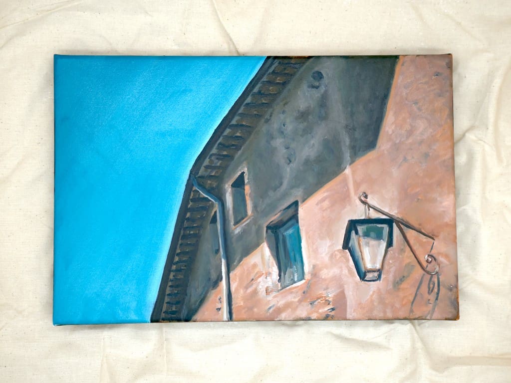 Villa Roof In Shadow