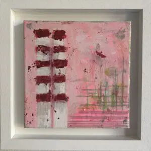Shabby And Chic Poolbeg Chimneys (29cm) FRAMED
