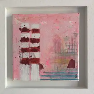Shabby Chic Poolbeg Chimneys II (29cm) FRAMED