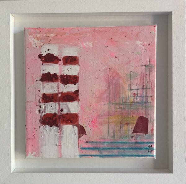 Shabby Chic Poolbeg Chimneys II (29cm) FRAMED