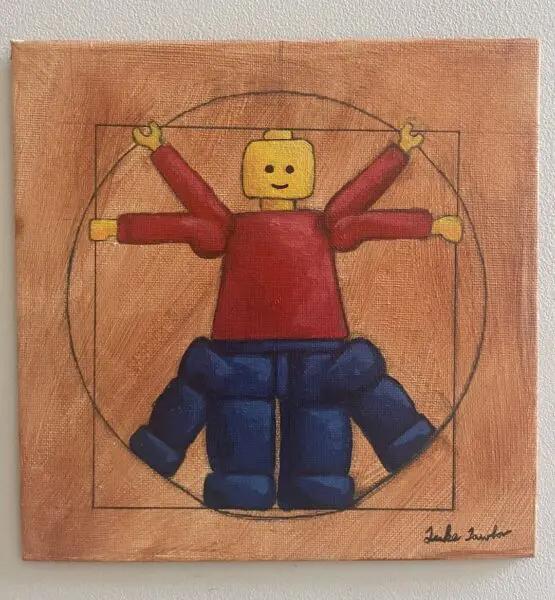 The Lego Vitruvian Man