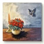 Moth and a candlelight