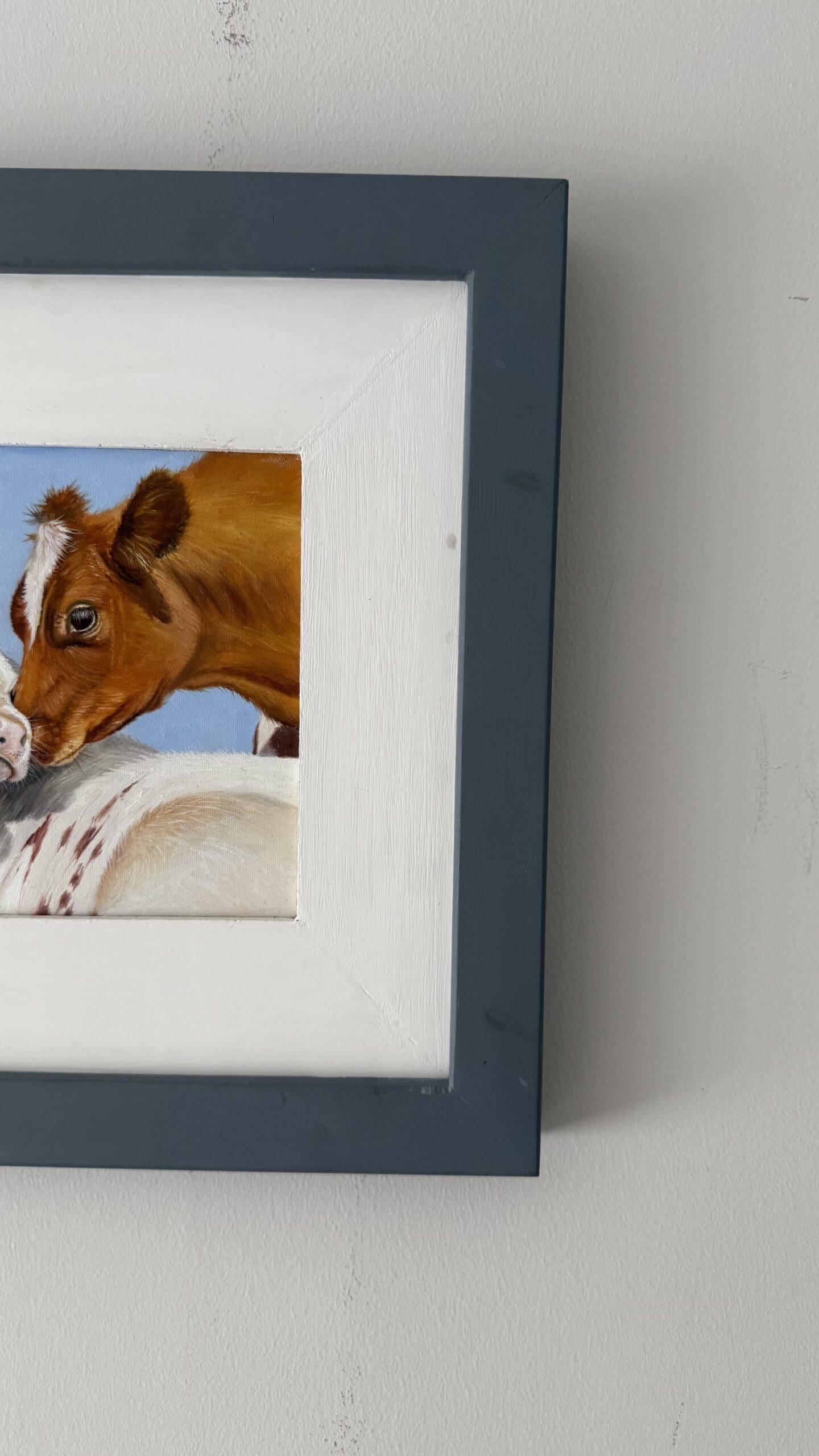 Countryside Cows, Original Oil Painting, Small Oil Painting, Framed Oil Painting - Image 4