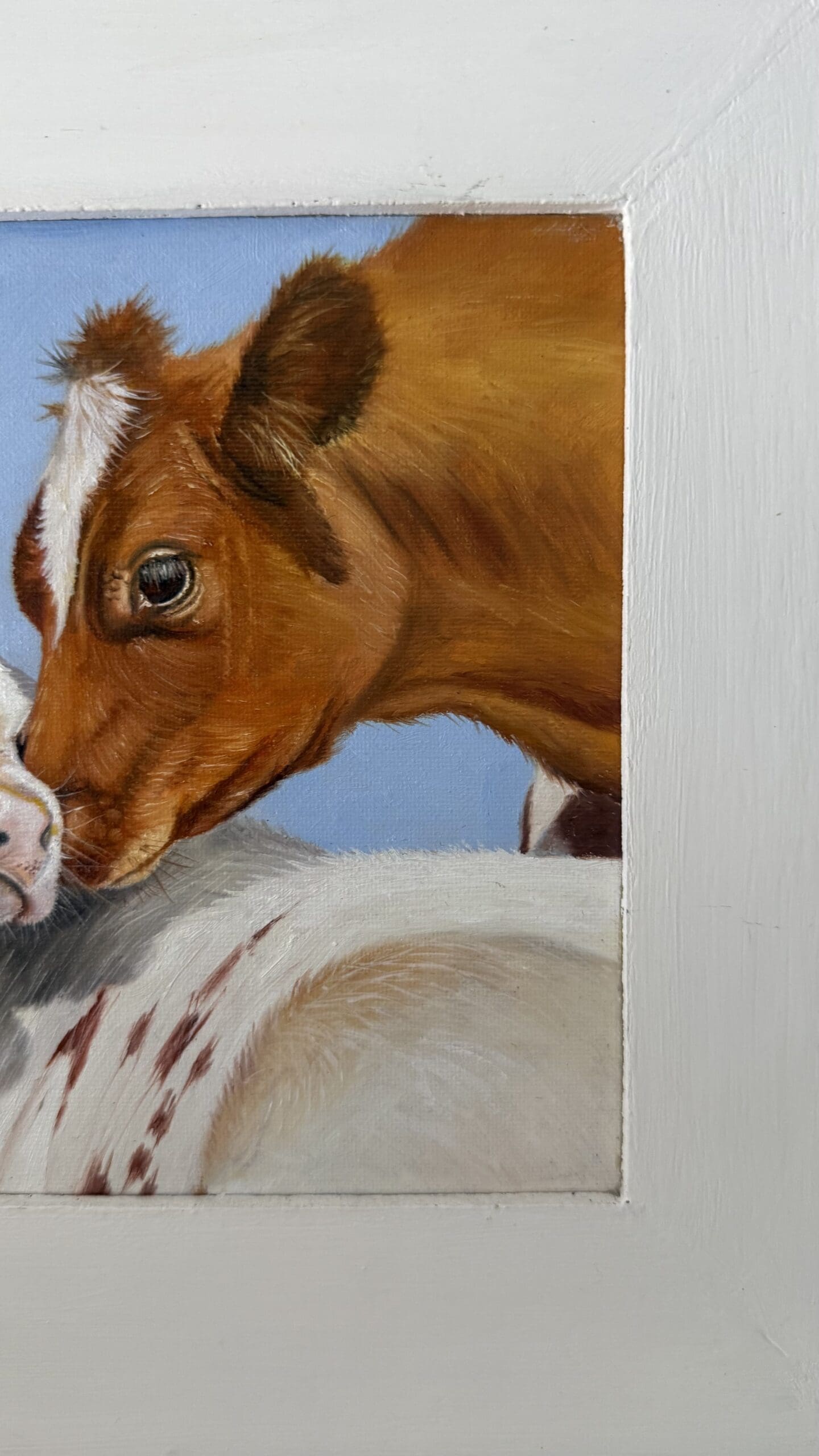 Countryside Cows, Original Oil Painting, Small Oil Painting, Framed Oil Painting - Image 5