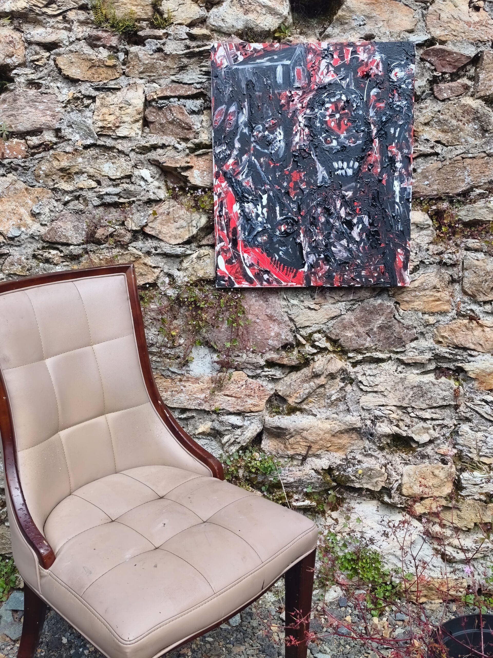 WAITING FOR A MIRACLE — Original Acrylic Painting #58 - Image 2