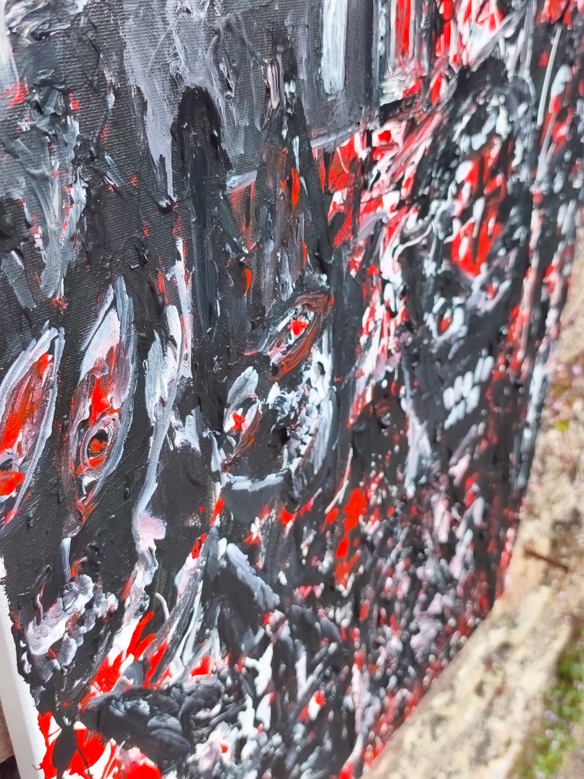 WAITING FOR A MIRACLE — Original Acrylic Painting #58 - Image 7