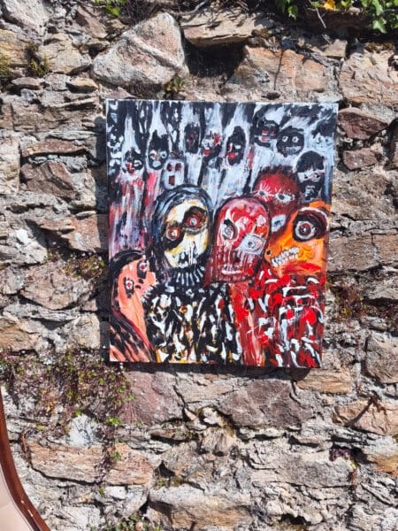 FACES OF WAR II — Original Acrylic Painting #59