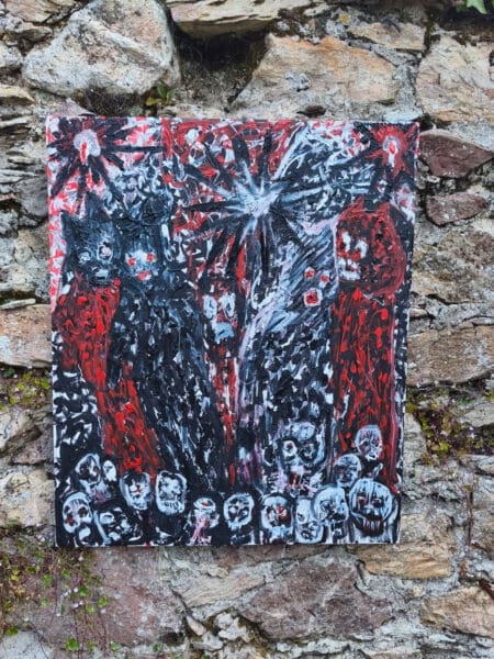 BLACK STAR — Original Acrylic Painting #60