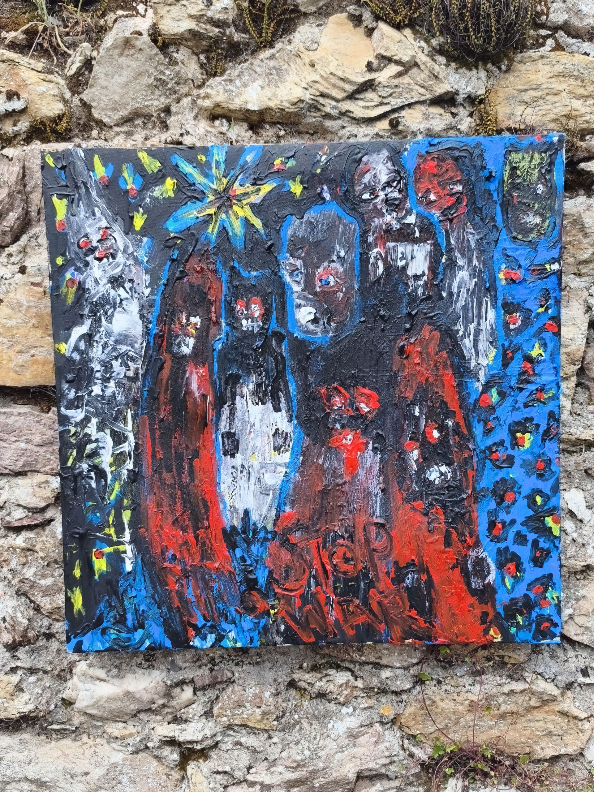 THE TRAGEDY OF MAN — Original Acrylic Painting #66