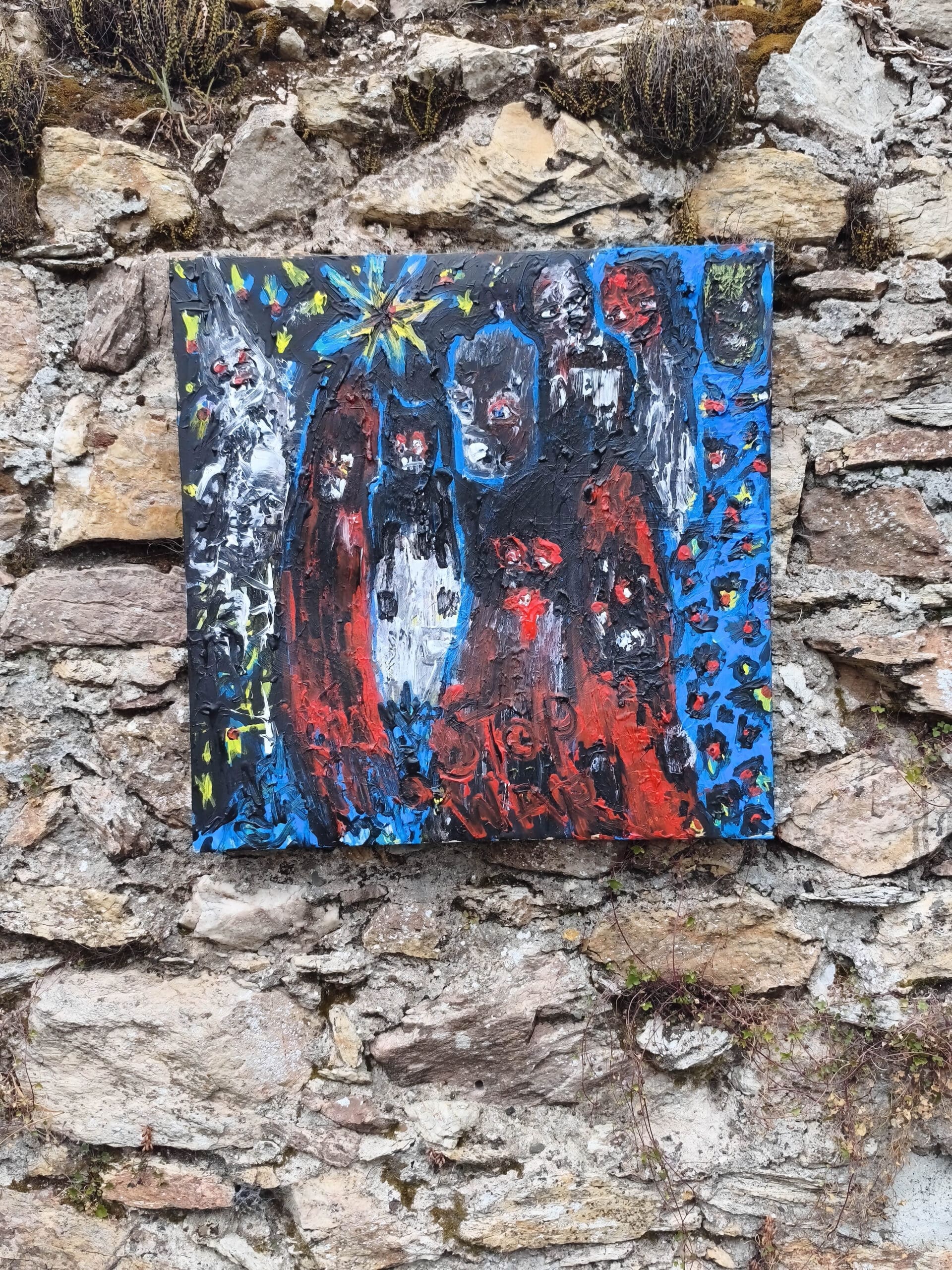 THE TRAGEDY OF MAN — Original Acrylic Painting #66 - Image 2
