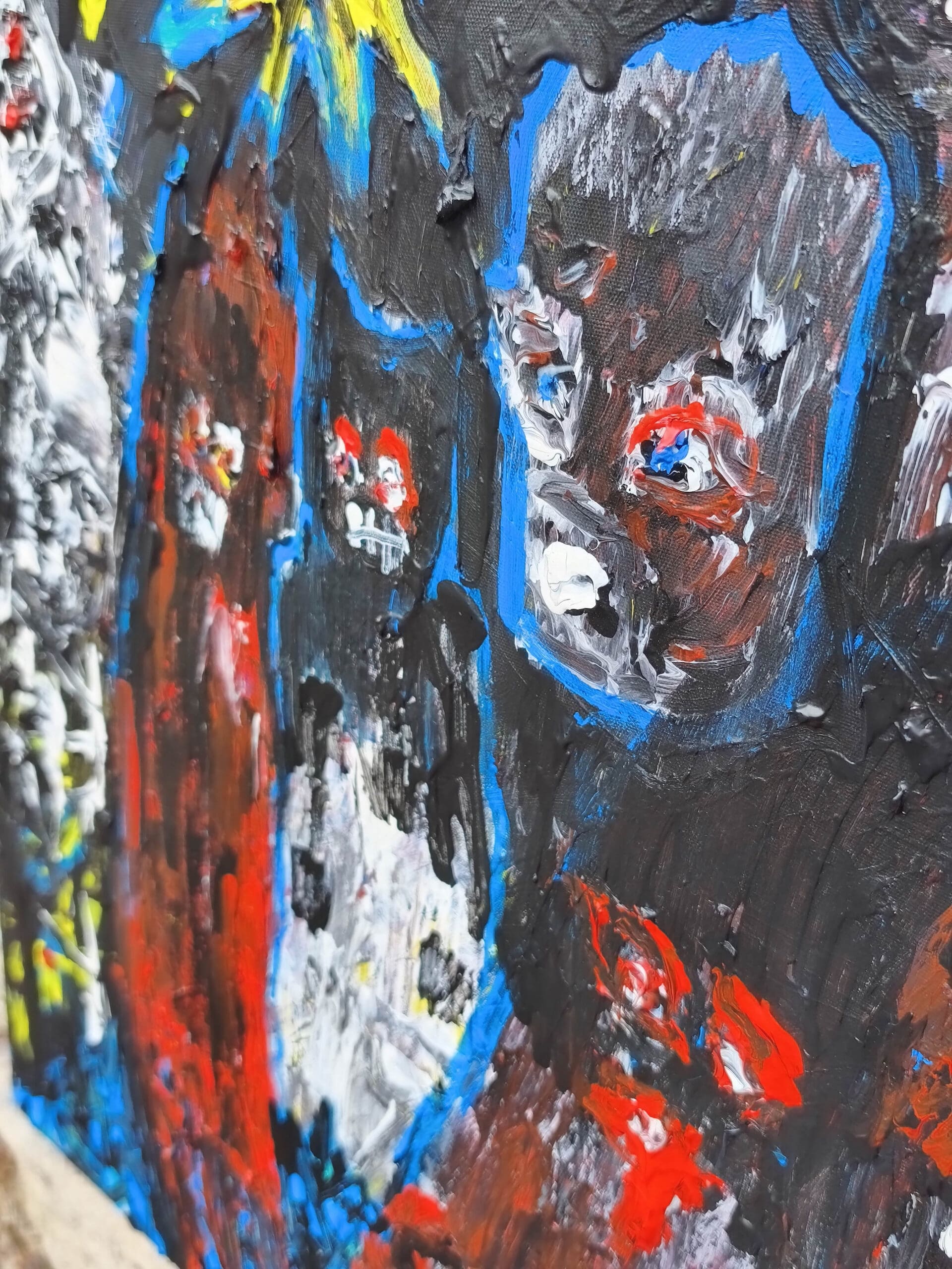 THE TRAGEDY OF MAN — Original Acrylic Painting #66 - Image 6
