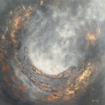 “Graphite” large 90x90cms