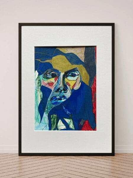 Original Irish Drawing - Irish Art Figurative Art - Spy WearA4 Mounted