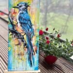 Blue Jay Reverie(framed Canvas)