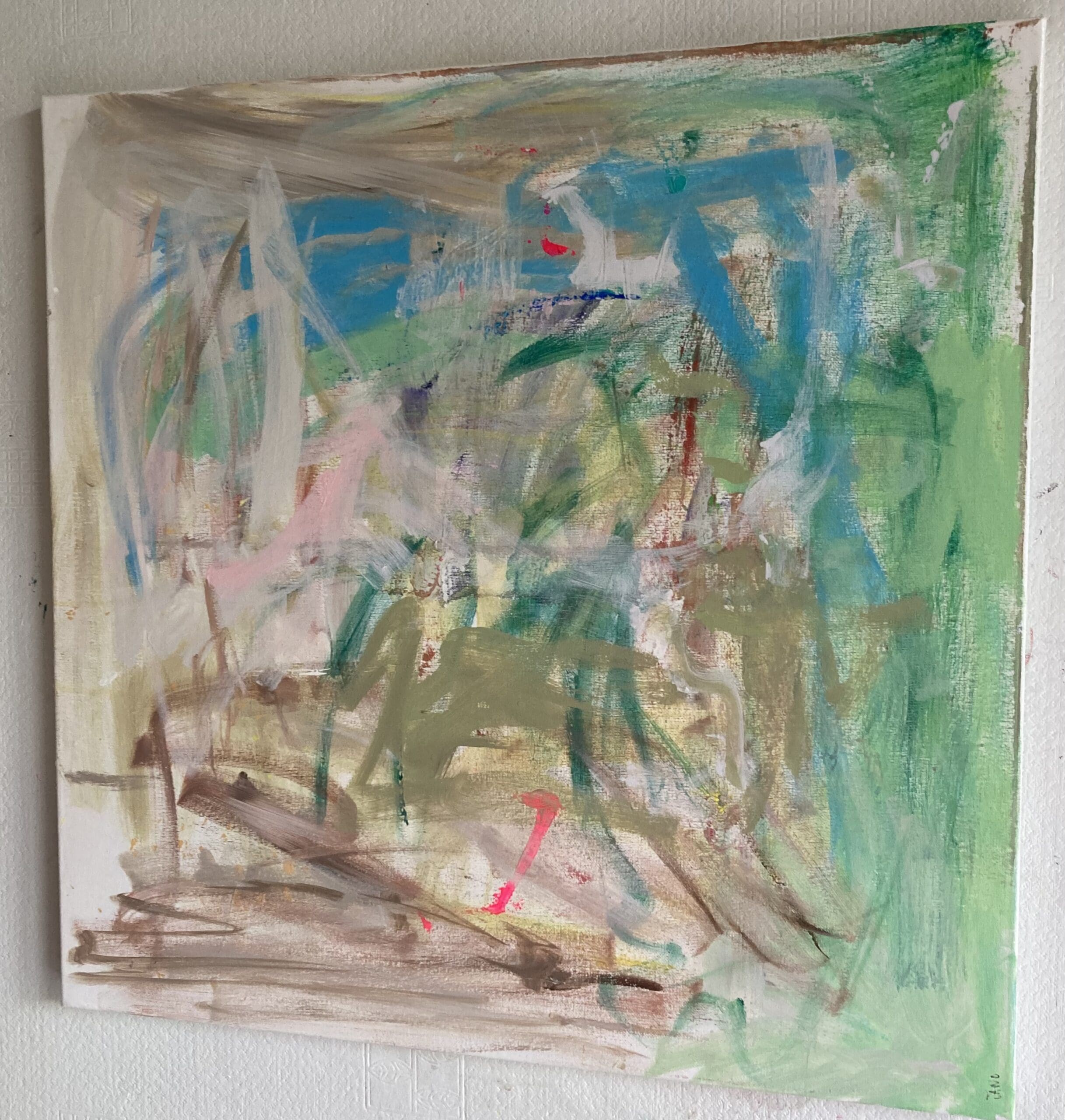 Summertime (60cm) - A Quiet Luxury Calming Pastel Palette Artwork - Image 4