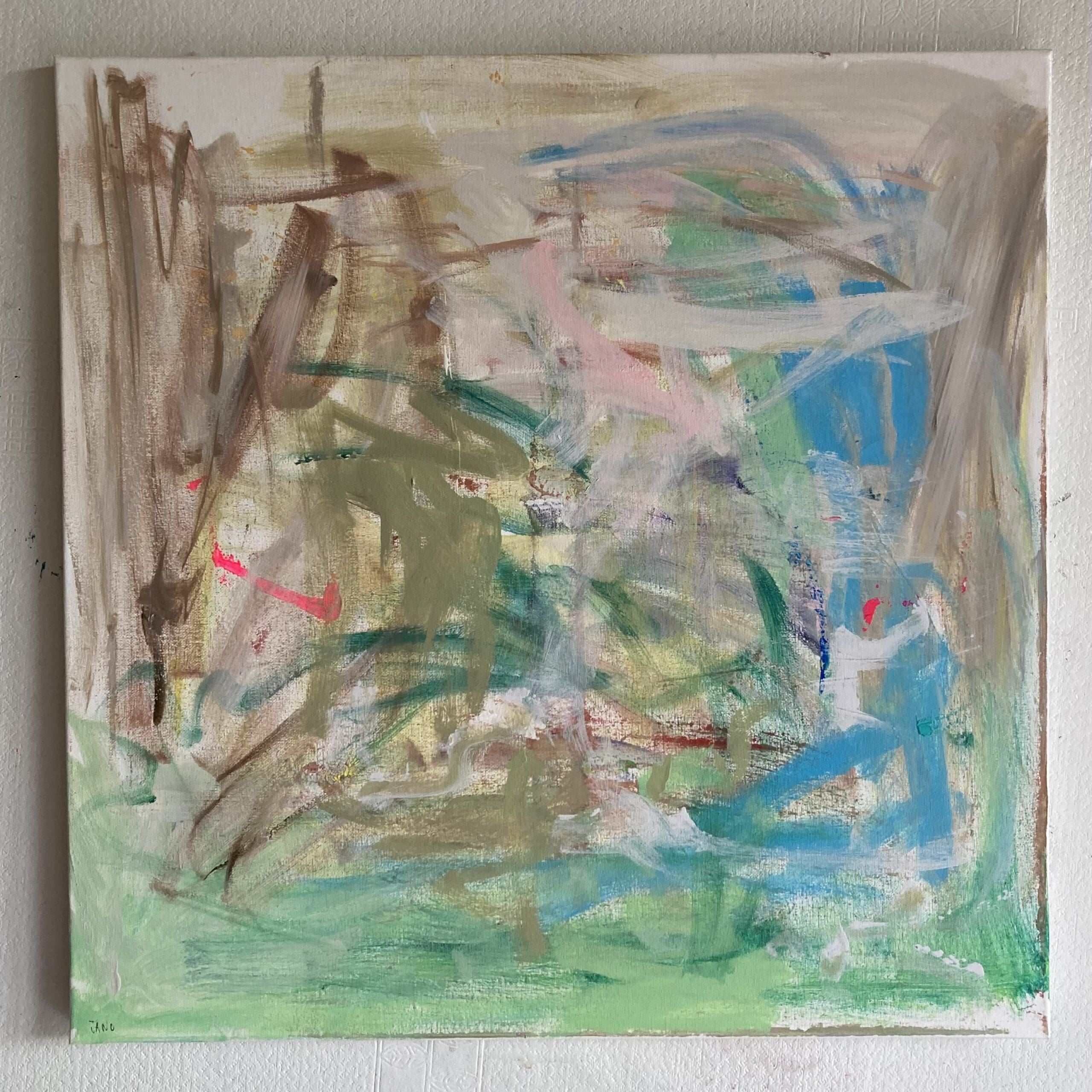 Summertime (60cm) - A Quiet Luxury Calming Pastel Palette Artwork - Image 5