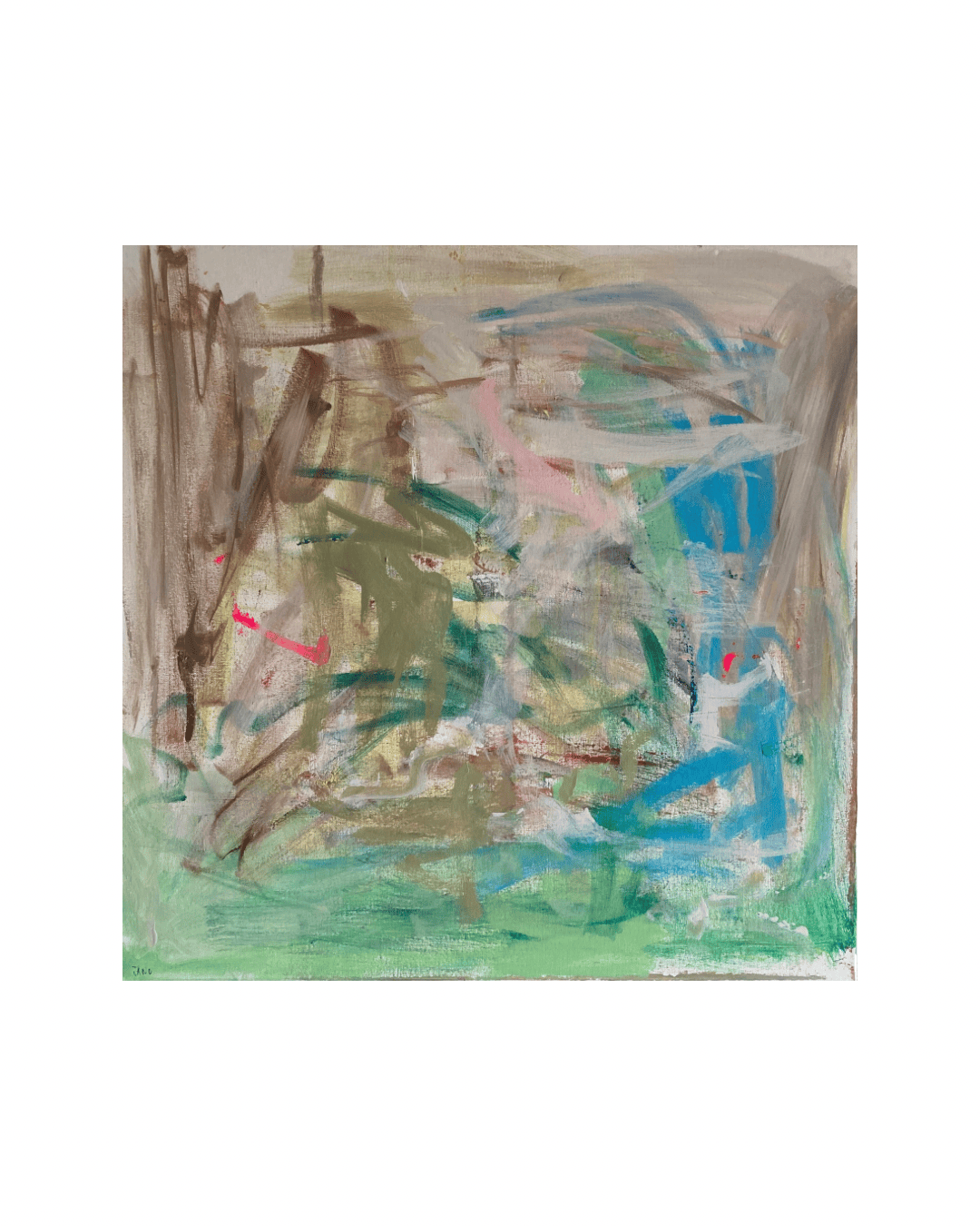 Summertime (60cm) - A Quiet Luxury Calming Pastel Palette Artwork