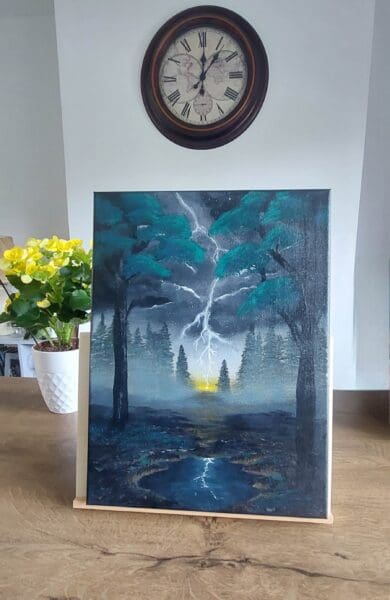 "Reflection" — a moment where darkness, weather, and light meet