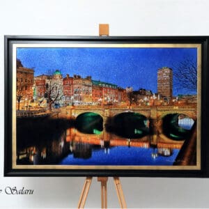 O Connell Bridge Dublin City Original Oil Painting