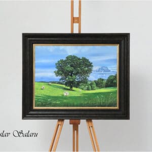Irish Hills Original Framed Oil Painting