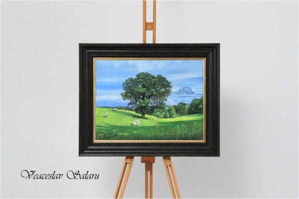 Irish Hills Original Framed Oil Painting
