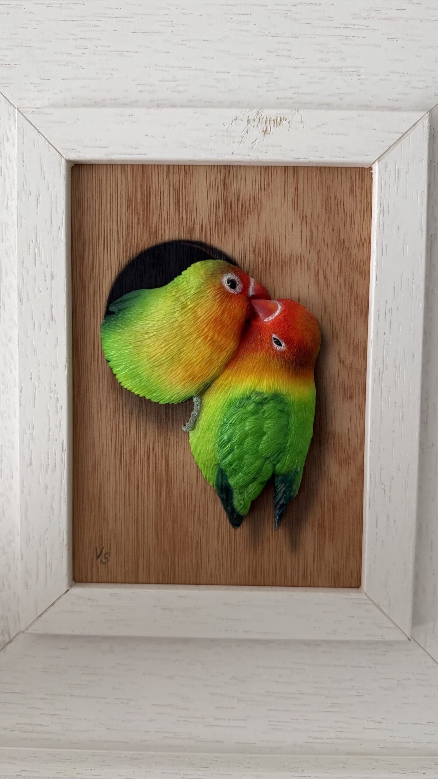 Colourful Parrots 3D sculpture Original Art - Image 4