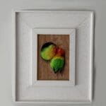 Colourful Parrots 3D sculpture Original Art
