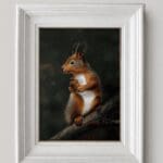 Woodland Squirrel Original Oil Painting