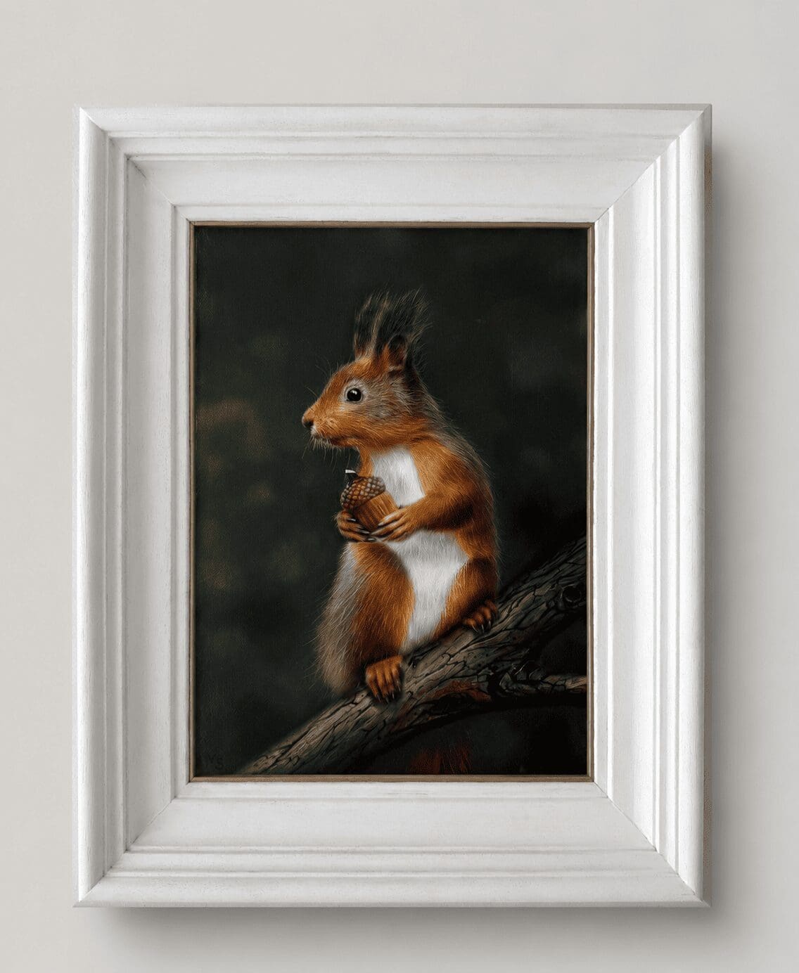 Woodland Squirrel Original Oil Painting