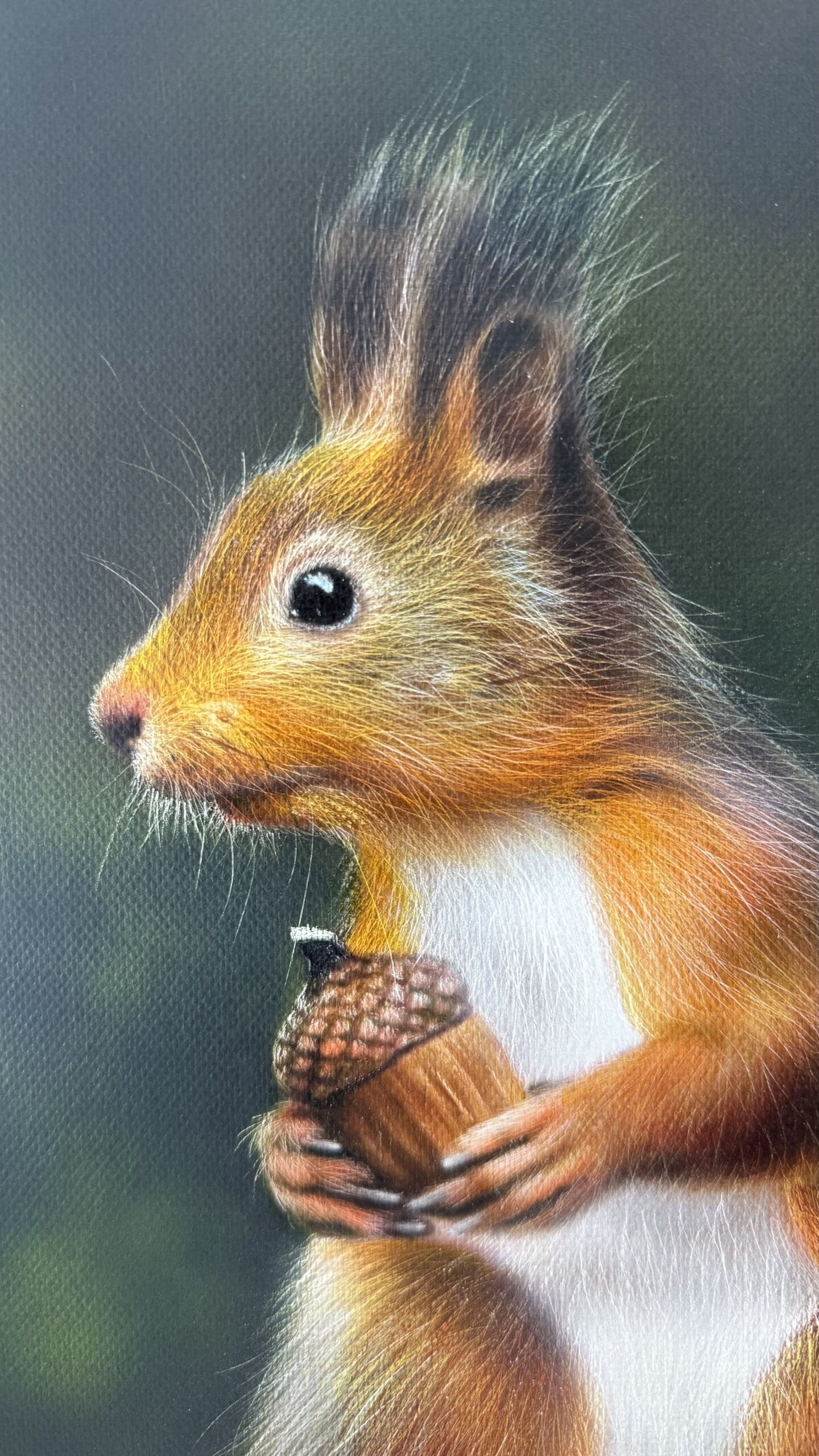 Woodland Squirrel Original Oil Painting - Image 3