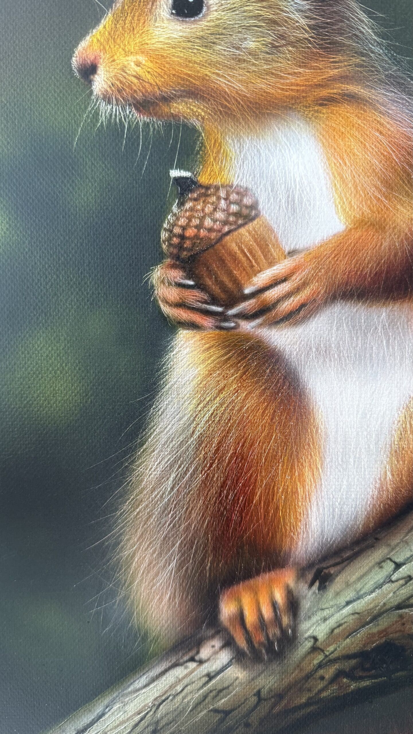 Woodland Squirrel Original Oil Painting - Image 7