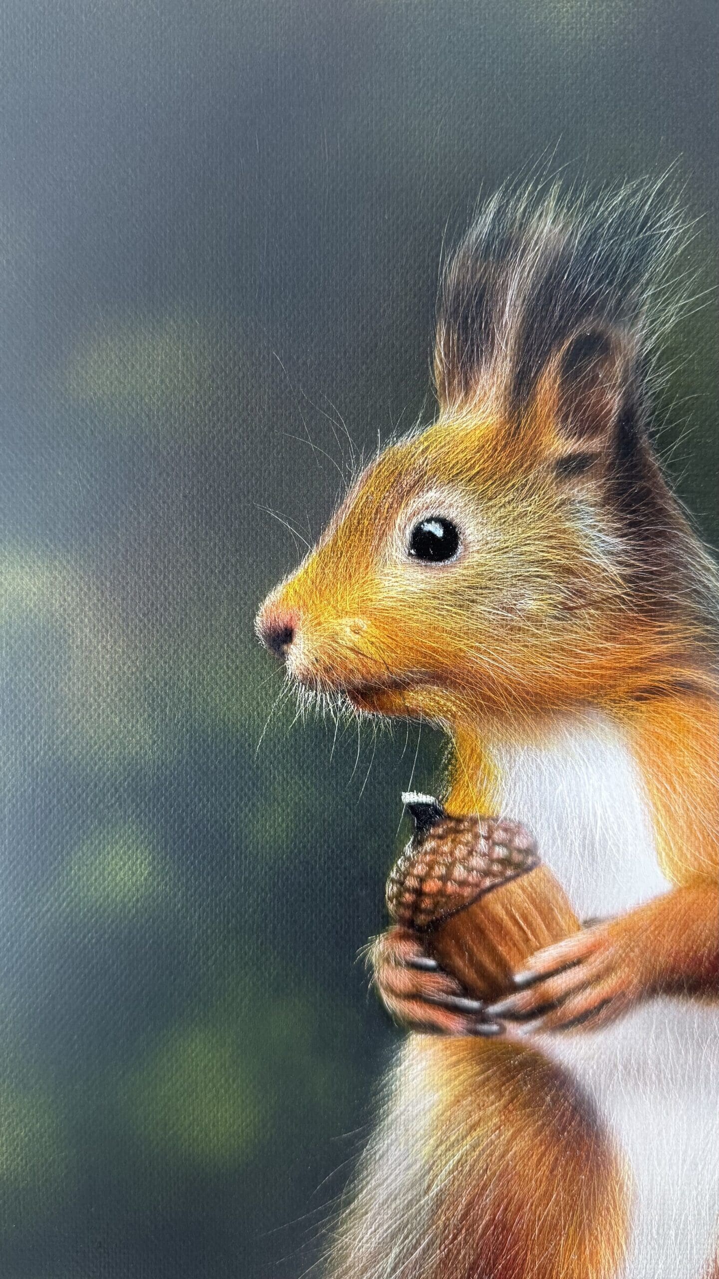 Woodland Squirrel Original Oil Painting - Image 6