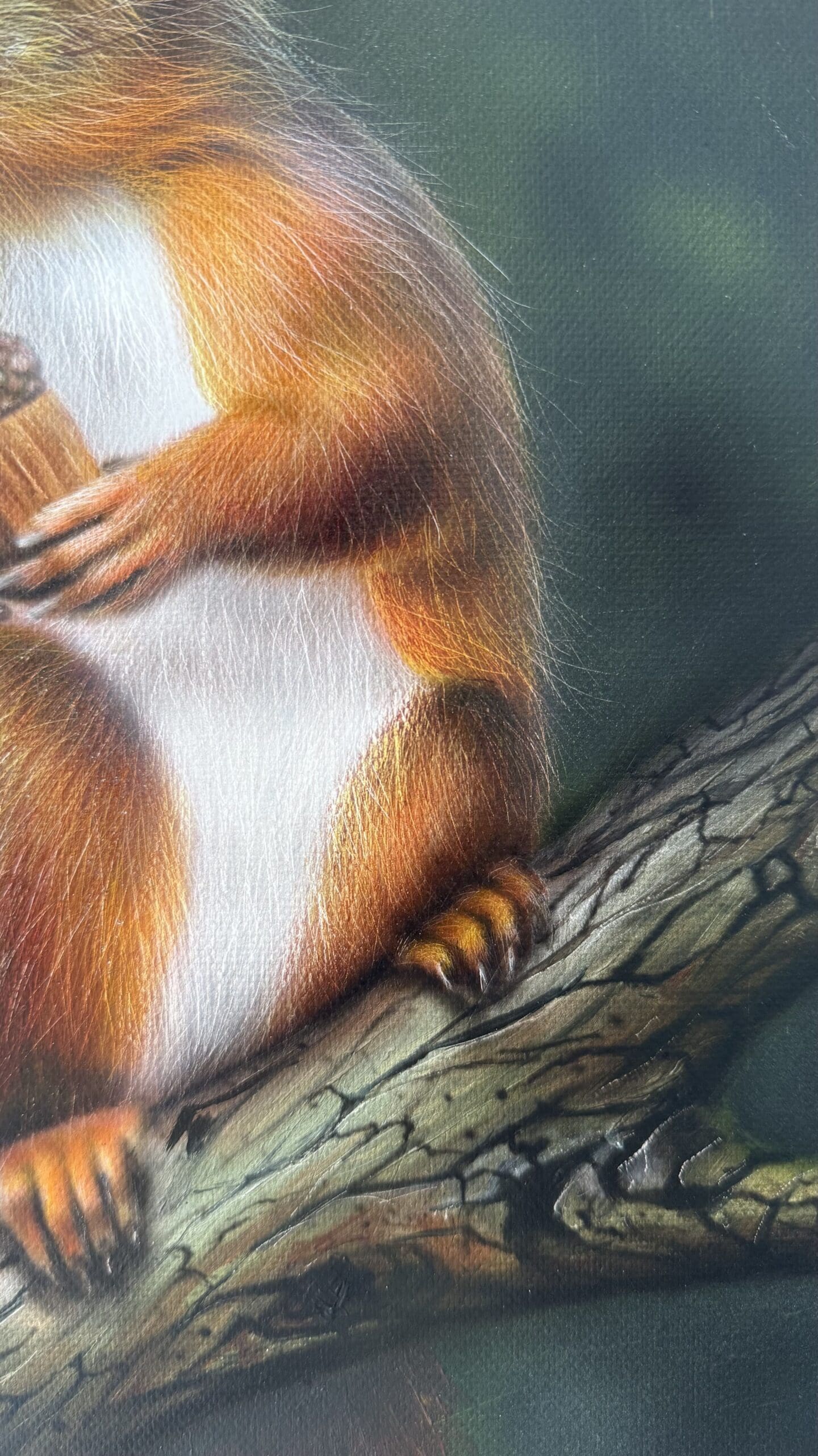Woodland Squirrel Original Oil Painting - Image 4