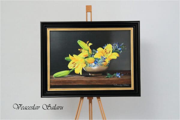 Yellow Lillies Original Oil Painting