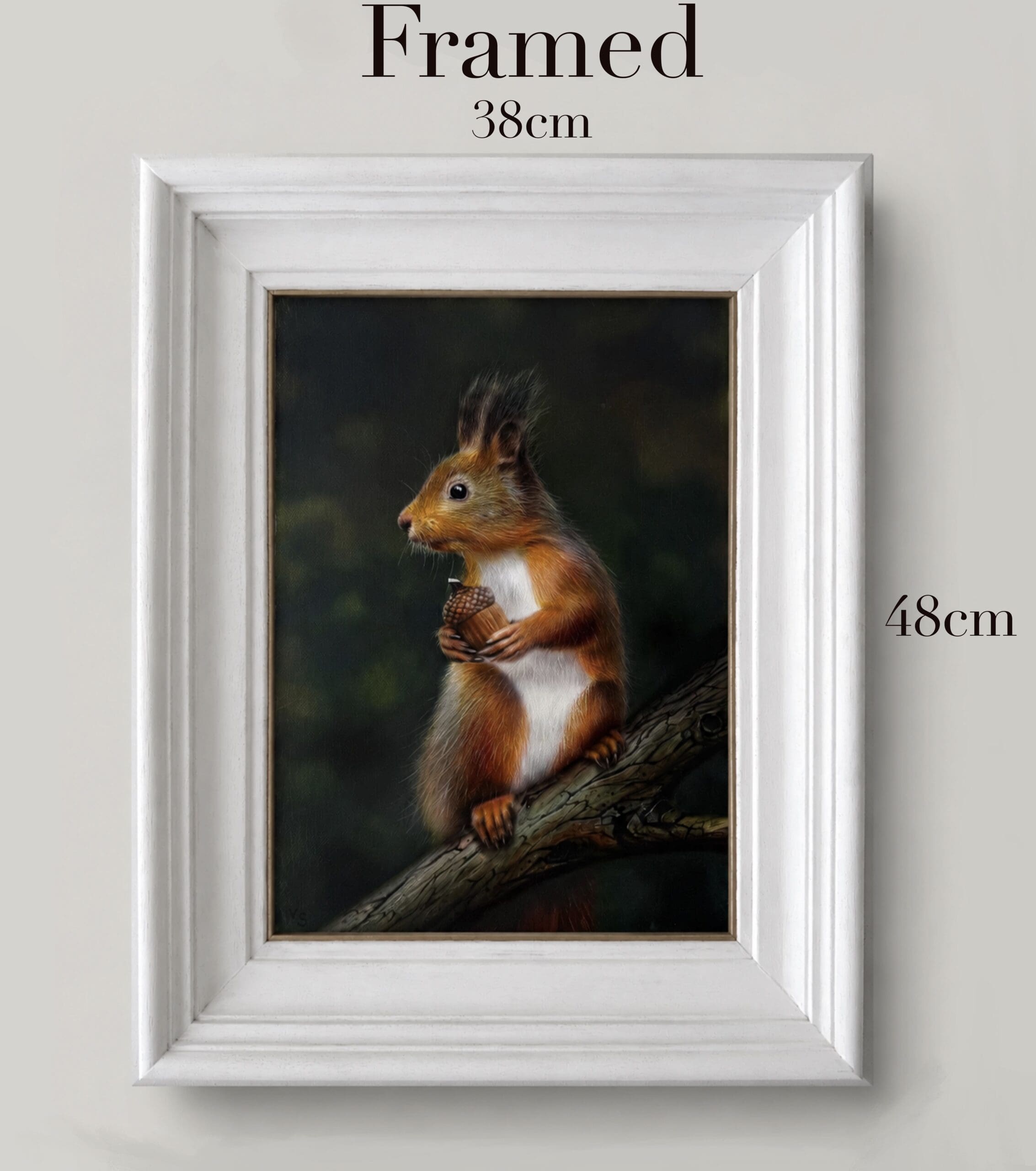 Woodland Squirrel Original Oil Painting - Image 2