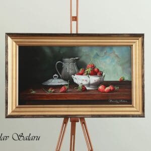 Summer Strawberries Original Oil Painting