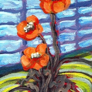 Road Side Poppies by WR ImperfectArt