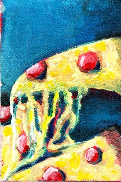 Pepperoni Pizza by WR ImperfectArt