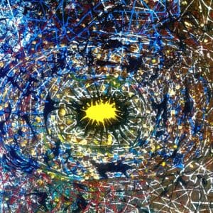 YELLOW SPLASH ( LARGE 90x50)