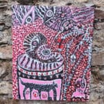 ZOMBIES AND TV — Original Acrylic Painting #69