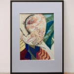Original Irish Drawing - Irish Art Figurative Art - Natures Spa A4 Mounted